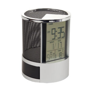 PORTA LAPICES RELOJ ALARMA [J664]