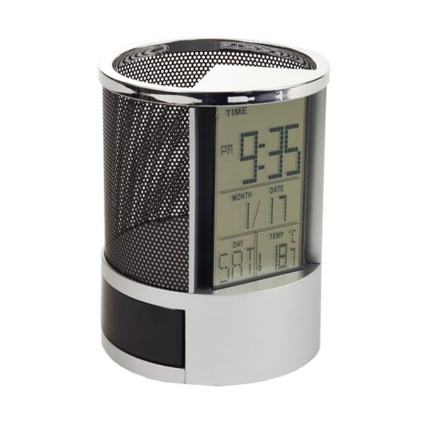 PORTA LAPICES RELOJ ALARMA [J664] 1