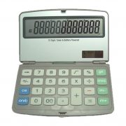 CALCULADORA SOLAR CON TAPA SUNSET [J678]