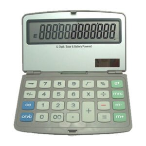 CALCULADORA SOLAR CON TAPA SUNSET [J678]