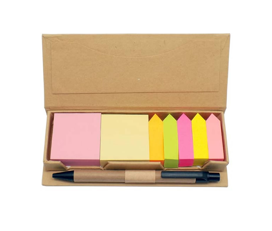 SET PORTA POST IT C/BOL Y REGLA [J917]