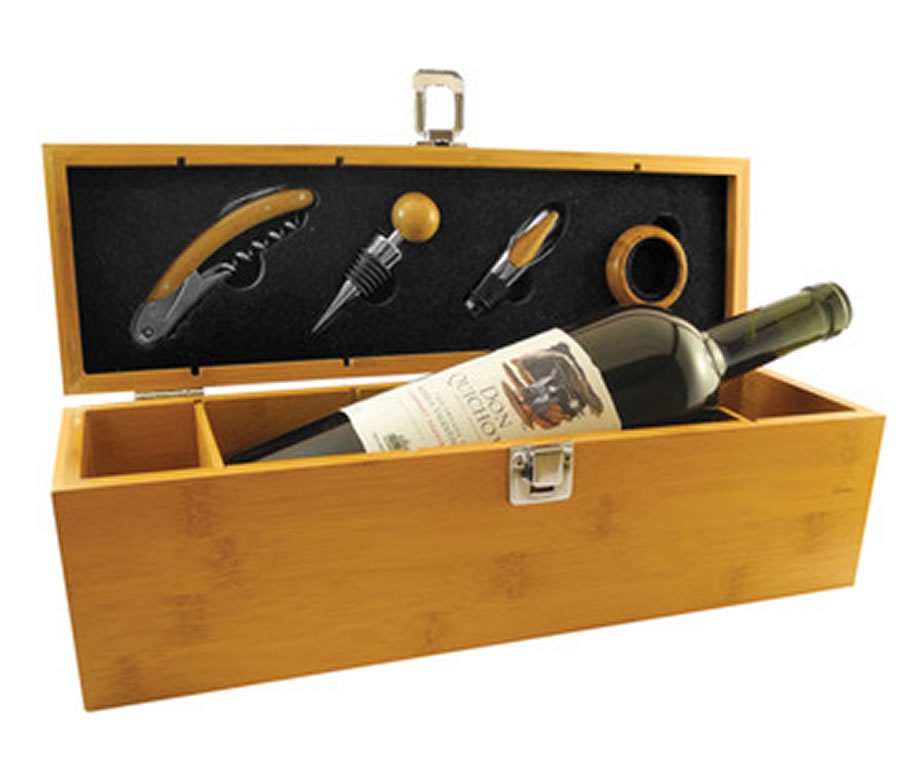 SET DE VINO BAMBOO [T302]