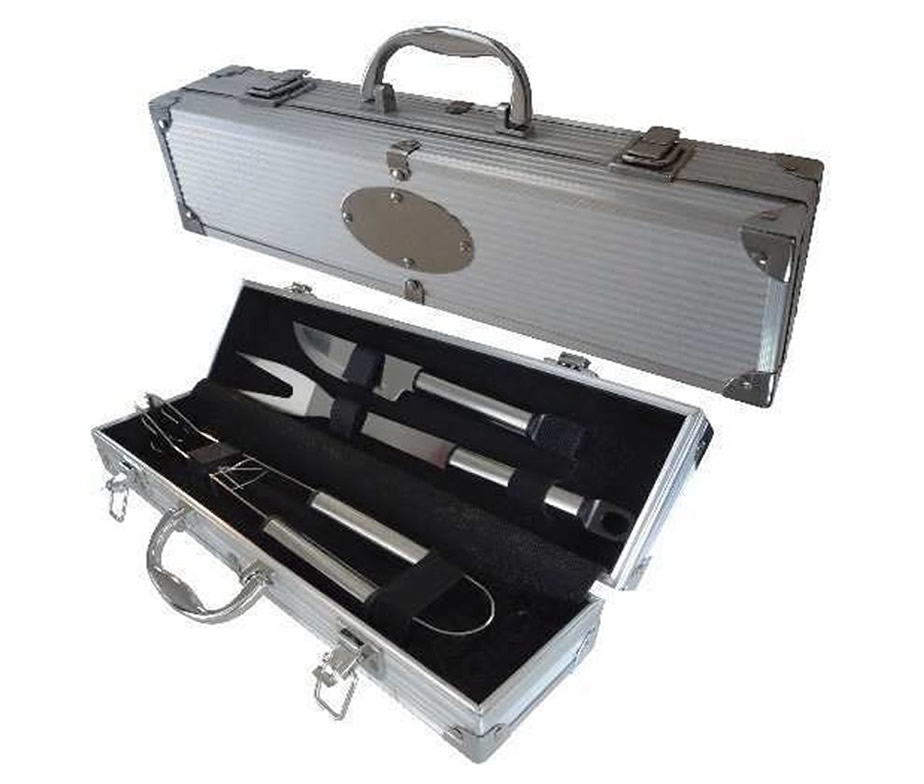 SET DE ASADO 3 PIEZAS MALETIN [A046]